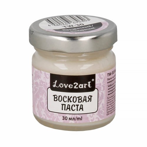 "Love2art"   TW-30   Восковая паста   30 мл прозрачный