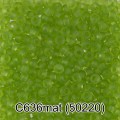 Бисер Чехия GAMMA круглый 3 10/0 2.3 мм 50 г 1-й сорт C636mat салатовый мат. ( 50220 )