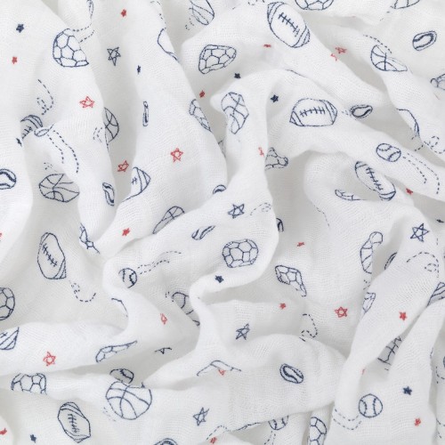 Ткань "PEPPY"   Ткань муслиновая   ФАСОВКА   EMBRACE   100\% хлопок   100 х  125 см  Shannon Fabrics champion cobalt