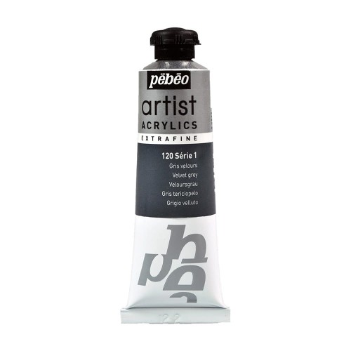 Краска акриловая "PEBEO"   Artist Acrylics extra fine №1   37 мл 906-120 серый