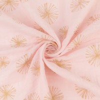 Ткань "PEPPY"   Ткань муслиновая   ФАСОВКА   EMBRACE METALLIC   100\% хлопок   100 х  125 см ± 2 см  Shannon Fabrics emmmake a wish blush/gold