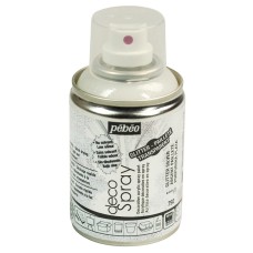 "PEBEO"   Краска на водной основе decoSpray (аэрозоль)   100 мл 093792 под серебро с глиттером