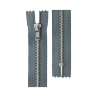 Молния Металл никель ZIP 5N   однозамковая   16 см Тип 5   10 шт  неразъёмная   "Gamma" №304 серый