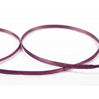 Лента атласная 3 мм ( 1/8 ")  "Gamma"   AL-3P   двухстор.   91.4 м №143 фиолетовый