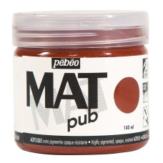 Краска акриловая "PEBEO"   экстра матовая Mat Pub №1   140 мл 256020 сиена жженая
