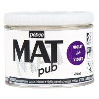 Краска акриловая "PEBEO"   экстра матовая Mat Pub №1   500 мл 257009 фиолетовый кобальт