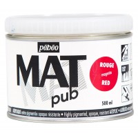 Краска акриловая "PEBEO"   экстра матовая Mat Pub №2   500 мл 257006 маджента
