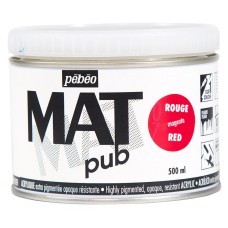Краска акриловая "PEBEO"   экстра матовая Mat Pub №2   500 мл 257006 маджента