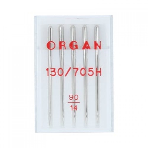 Иглы для быт. шв. машин "ORGAN"   универсальные   5 шт  в пенале 5105090 № 90