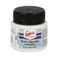 Краска акриловая "VISTA-ARTISTA"   idea   для декора глянцевая   IGA-50   50 мл  102 Белая (White)