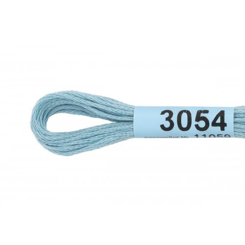 Нитки для вышивания "Gamma"    мулине  ( 0820-3070 )  100\% хлопок   24 x  8 м №3054 серо-голубой