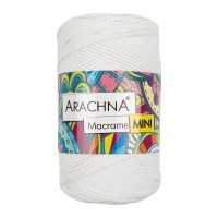 Пряжа ARACHNA "Macrame Mini"   80\% хлопок, 20\% полиэстер   4 шт. х  250 г ± 10 г  200 м ± 20 м №24 натуральный