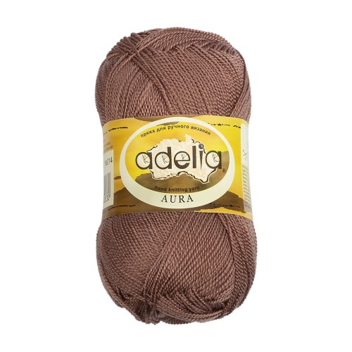 Пряжа ADELIA "AURA"   100\% акрил   10 шт. х  50 г  250 м ± 5 м №014 серо-коричневый