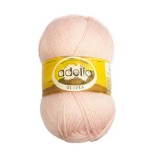 Пряжа ADELIA "OLIVIA"   60\% акрил, 40\% шерсть   5 шт. х  100 г  250 м ± 10 м №27 розово-бежевый