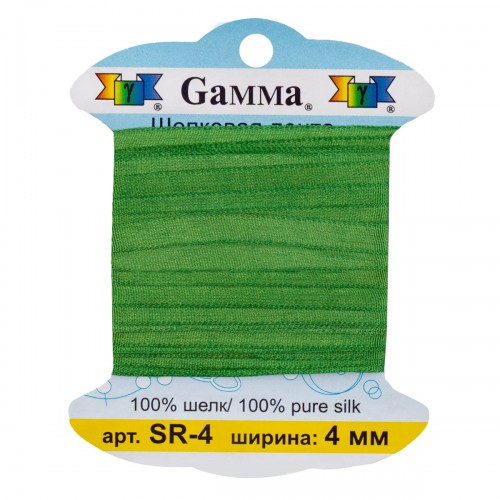 "Gamma"   шелковая   SR-4   ФАСОВКА   0.2 -  4 мм  9.1 м ± 0.5 м №198/1 зеленый