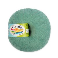 Пряжа ALPINA "MEGHAN"   73\% кид мохер, 27\% нейлон   4 шт. х  50 г  390 м ± 10 м №22 св. бирюзовый
