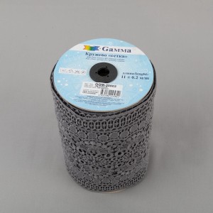 Гипюр "Gamma"   200 мм  GGM-20002   в пакете   10 м ± 0.2   Турция св.серый