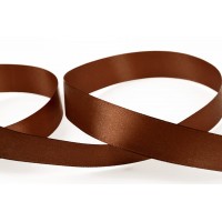 Лента атласная 20 мм ( 3/4 ")  "BLITZ"   33 м ± 2 м №100 т.коричневый