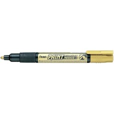 "Pentel"   Маркер перманентный Paint   4 мм   пулевидный   12 шт. MMP20-XO золото лаковый