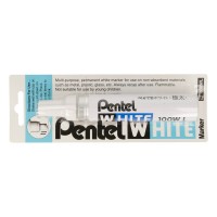 "Pentel"   Маркер перманентный White,   5.5 - 6.5 мм   перо скошенное   12 шт. X100WL промышленный белый