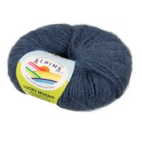 Пряжа ALPINA "LUCKY MOHAIR"   60\% кид мохер, 40\% акрил   10 шт. х  50 г  150 м ± 5 м №09 джинсовый