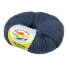 Пряжа ALPINA "LUCKY MOHAIR"   60\% кид мохер, 40\% акрил   10 шт. х  50 г  150 м ± 5 м №09 джинсовый