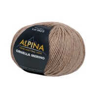 Пряжа ALPINA "ORNELLA MERINO"   100\% мериносовая шерсть   10 шт. х  50 г  125 м ± 5 м №400 бежевый