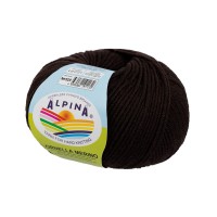 Пряжа ALPINA "ORNELLA MERINO"   100\% мериносовая шерсть   10 шт. х  50 г  125 м ± 5 м №529 коричневый