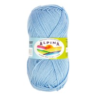 Пряжа ALPINA "TOMMY"   100\% микнес   10 шт. х  50 г  130 м ± 10 м №025 св. голубой