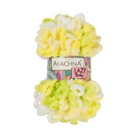 Пряжа ARACHNA "BABY LAZY"   100\% микрополиэстер   5 шт. х  100 г  8.5 м ± 0.2 м №01 белый-салатовый-желтый-св.желтый