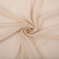 Ткань PC-02   Poly Chiffon   ФАСОВКА   84 г/кв.м ± 5 г/кв.м  150 х  147 см ± 5 см  100\% полиэстер №25 серо-бежевый