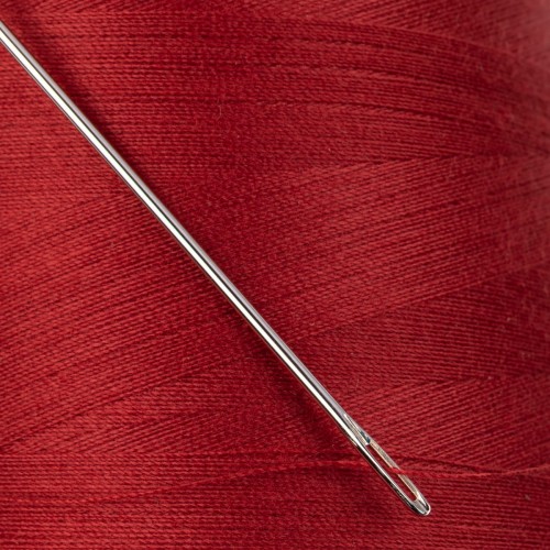 Швейные нитки (полиэстер) 40/2   "Nitka"  ( 101-200 )  4570 м №116 т.красный