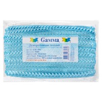 "Gamma"   тесьма декоративная "Самбоса"   GSL-101   20 мм  33 м ± 2 м  СК/Распродажа №049 голубой