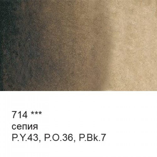 Краска акварель "VISTA-ARTISTA"   "Gallery"   художественная в тубе   VGWT   10 мл  3 шт. 714 Сепия
