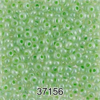 Бисер Чехия круглый 1   10/0   2.3 мм  500 г 37156 (Ф037) т.салатовый