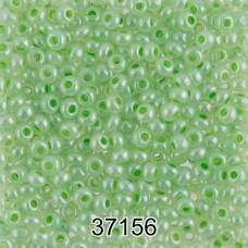 Бисер Чехия круглый 1   10/0   2.3 мм  500 г 37156 (Ф037) т.салатовый