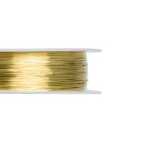 "Zlatka"   / "Gamma"   Проволока для бисера   DGB-S025  d 0.25 мм  50 м ± 0.5 м №01 под латунь