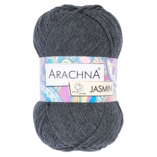 Пряжа ARACHNA "JASMIN"   80\% хлопок, 20\% полиэстер   5 шт. х  100 г ± 10 г  250 м ± 7 м №108 т.серый