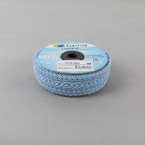 Гипюр "Gamma"   30 мм  GGM-3002   в рулоне   10 м ± 0.2   Турция св.голубой