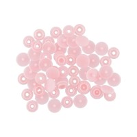 Кнопка "Micron"   POM-10   Кнопки пластиковые   пластик  d 10 мм  15 шт. № 004 розовый