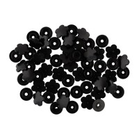 Кнопка "Micron"   POM-12 FL   Кнопки пластиковые   пластик  d 12 мм  15 шт. № 002 чёрный