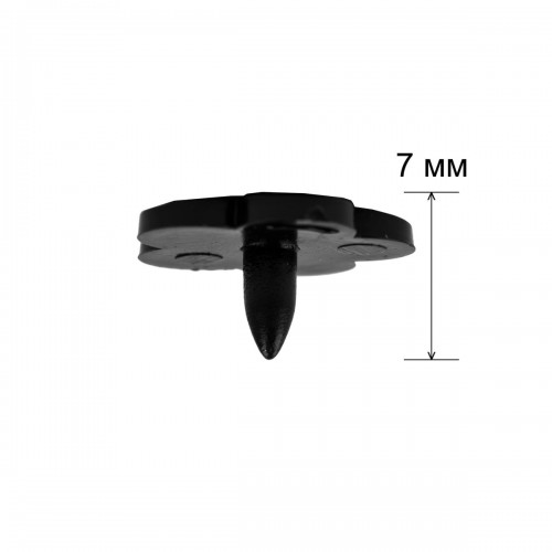 Кнопка "Micron"   POM-12 FL   Кнопки пластиковые   пластик  d 12 мм  15 шт. № 002 чёрный