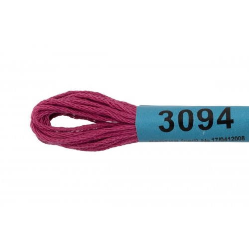 Нитки для вышивания "Gamma"    мулине  ( 3071-3172 )  100\% хлопок   24 x  8 м №3094 св.сливовый