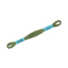 Нитки для вышивания "Gamma"    мулине  ( 3071-3172 )  100\% хлопок   24 x  8 м №3155 бл.хаки