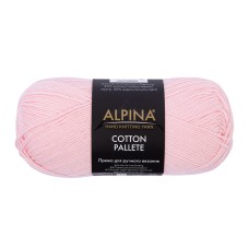 Пряжа ALPINA "COTTON PALLETE"   50\% хлопок, 50\% акрил   10 шт. х  50 г  205 м ± 5 м №13 св.розовый