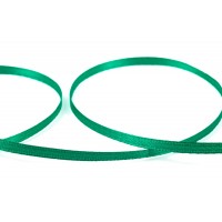 Лента атласная 3 мм ( 1/8 ")  "Gamma"   AL-3P   двухстор.   91.4 м №016 изумруд