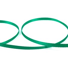 Лента атласная 3 мм ( 1/8 ")  "Gamma"   AL-3P   двухстор.   91.4 м №016 изумруд
