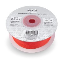 Лента капроновая 25 мм ( 1 ")  "BLITZ"   OR-25   22.8 м ± 0.5 м №039 апельсин
