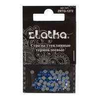 Страз клеевой "Zlatka"   ZRTG-1272   SS12   цветные   3.2 мм  стекло   5 x  72 шт  в пакете с картонным еврослотом №05 синий (Sapphire)