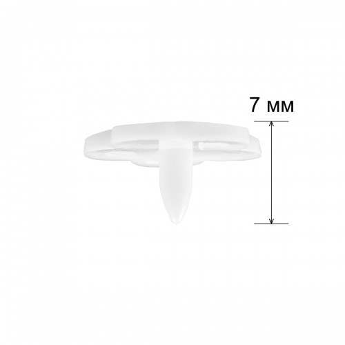 Кнопка "Micron"   POM-12 FL/500   Кнопки пластиковые   пластик  d 12 мм  500 шт. № 001 белый